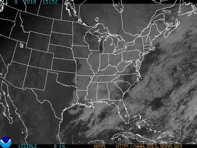 Current GOES Satellite Visible Image