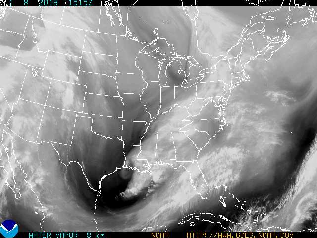Current Goes east eastern us water vapor image