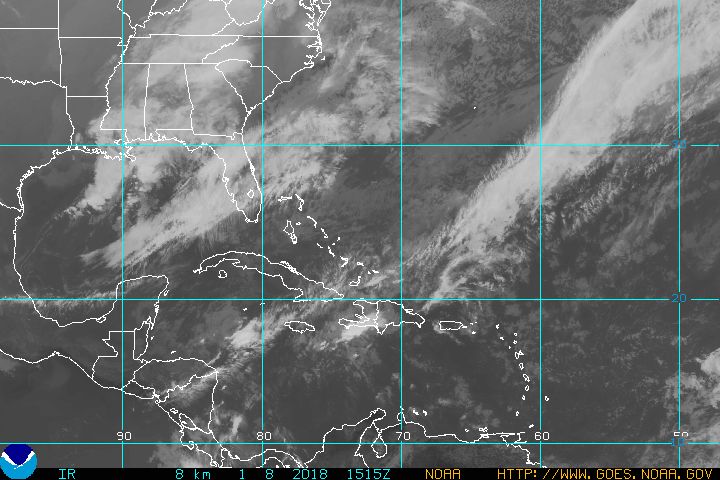 Tropical Atlantic IR Satellite Image
