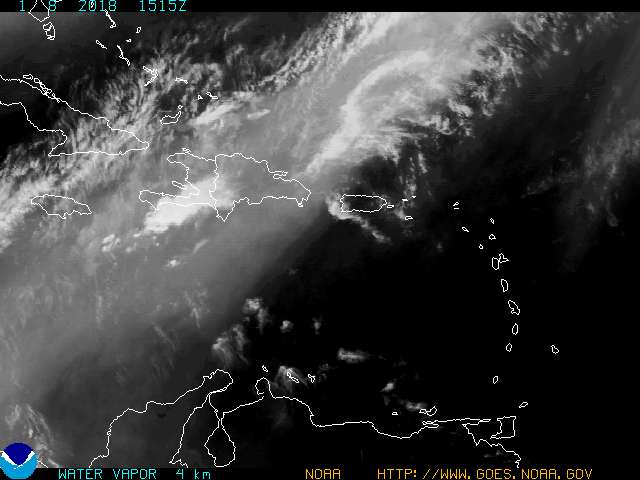 Current Goes east puerto rico water vapor image