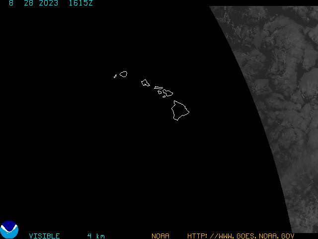 GOES West Hawaii Visible image